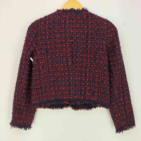 アナイ ANAYI Julestournier生地ツイードノーカラージャケット レディース  38